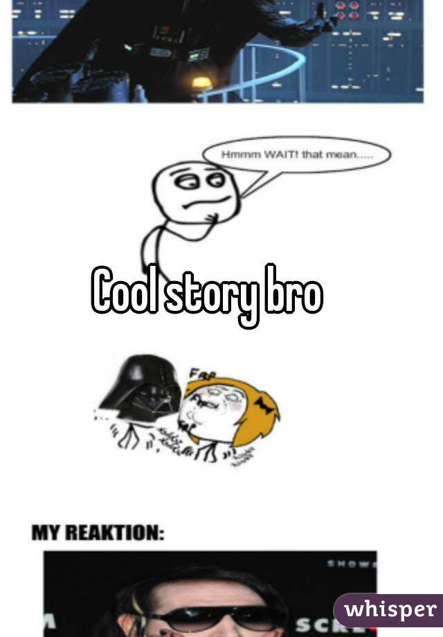 Cool story bro