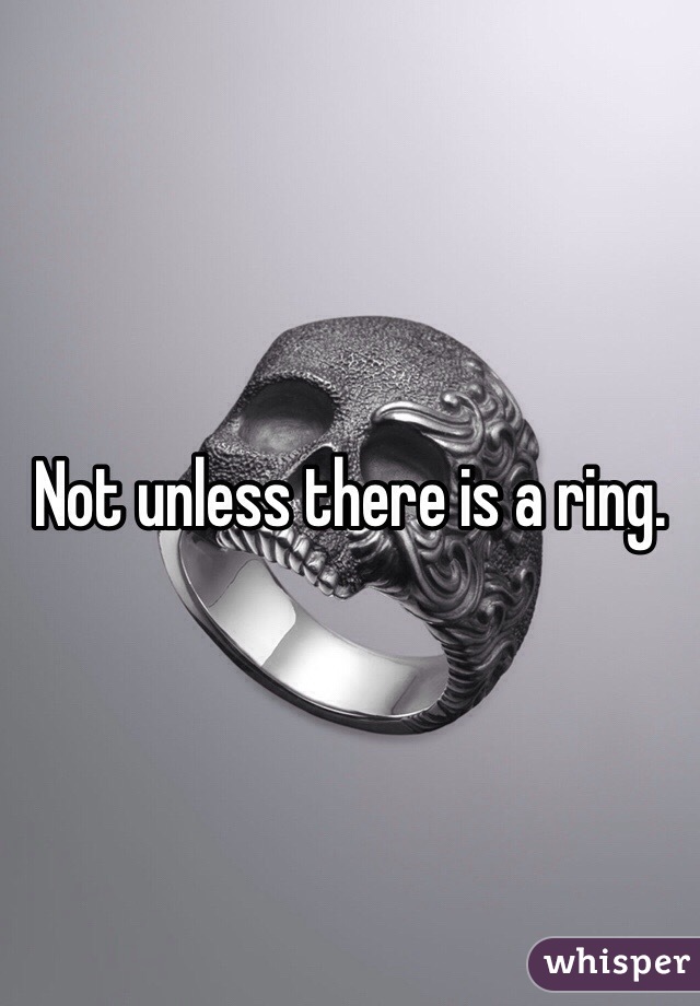 Not unless there is a ring. 