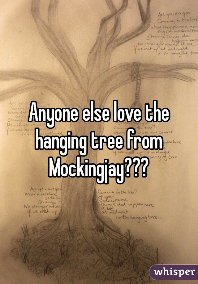Anyone else love the hanging tree from Mockingjay???