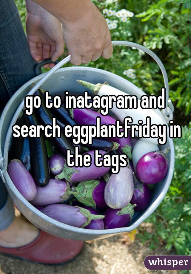 go to inatagram and search eggplantfriday in the tags