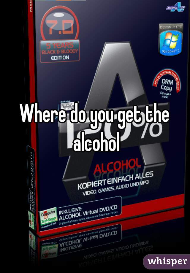 Where do you get the alcohol