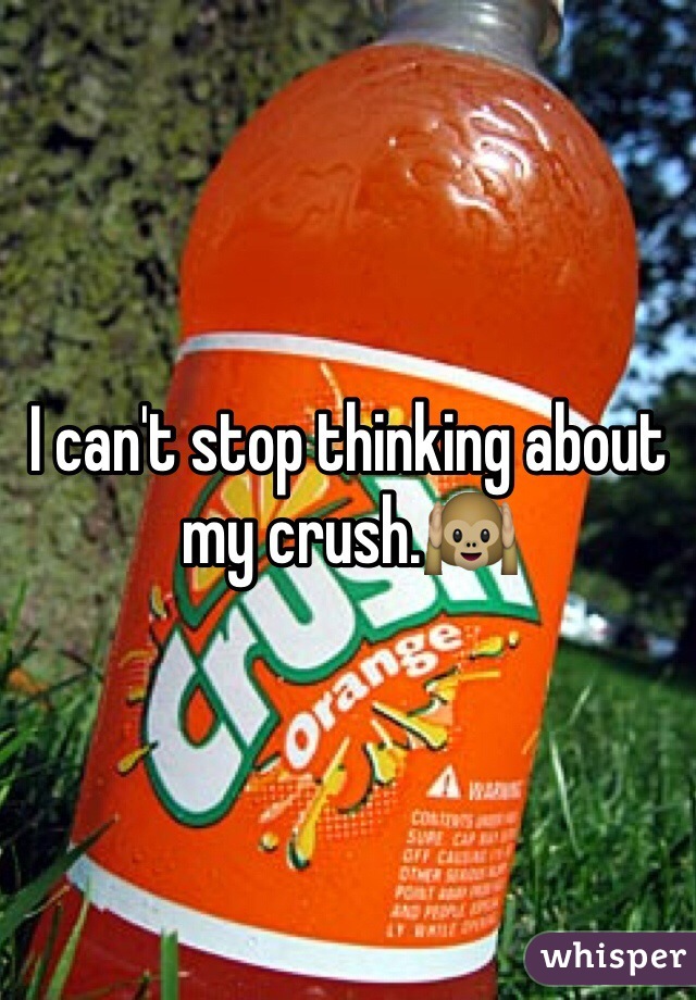 I can't stop thinking about my crush.🙉