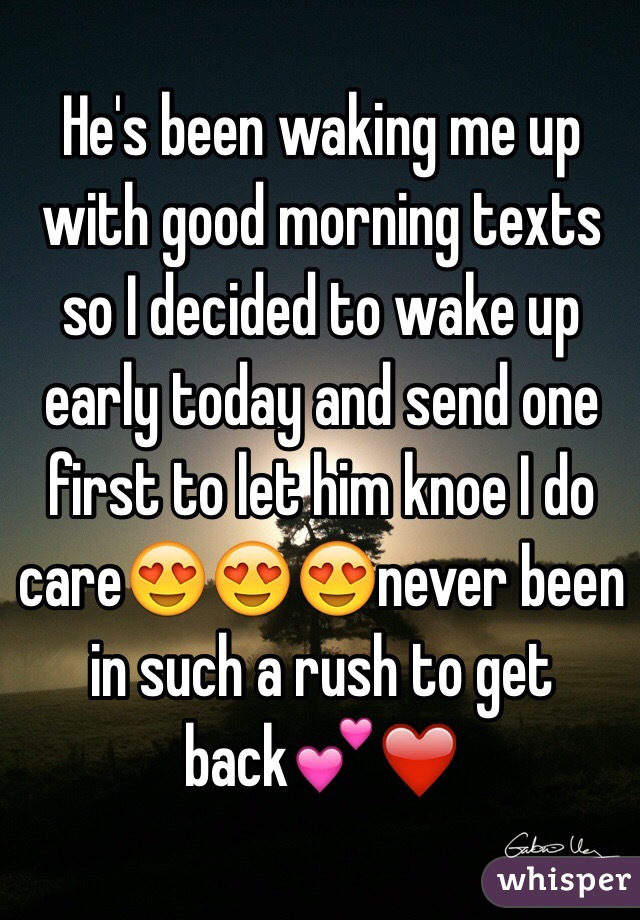 Consistency In Good Morning Texts