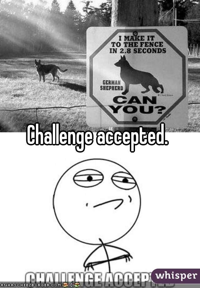 Challenge accepted. 