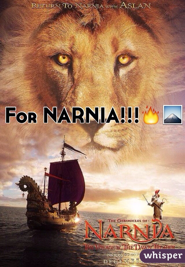 For NARNIA!!!🔥🗻