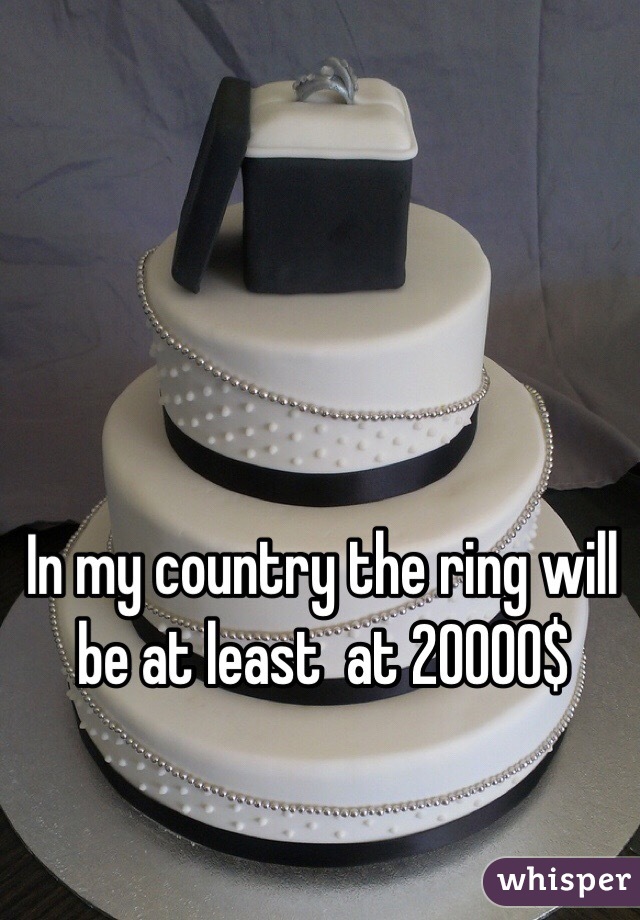 In my country the ring will be at least  at 20000$                          