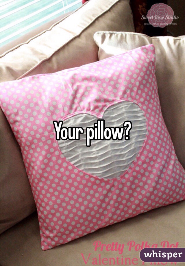 Your pillow?
