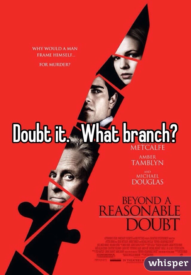 Doubt it.   What branch?