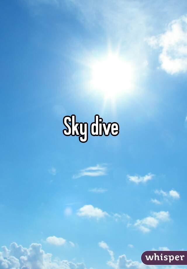 Sky dive 