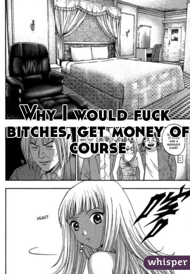 Why I would fuck bitches, get money of course