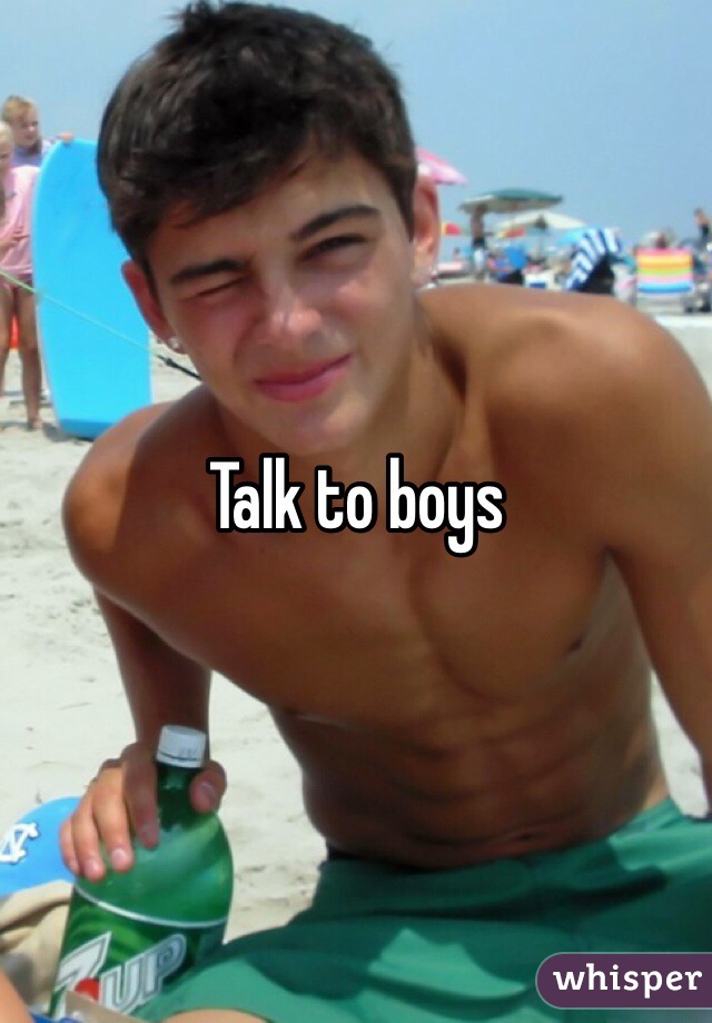 Talk to boys 