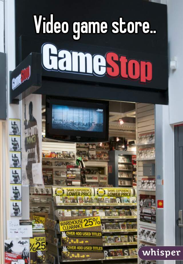 Video game store..