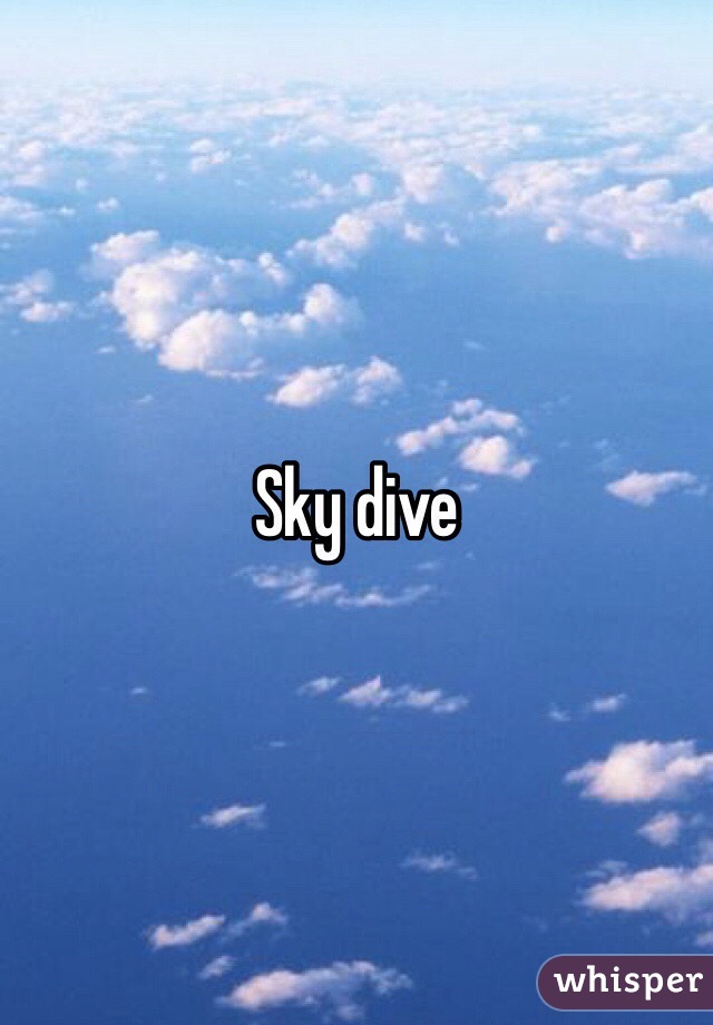 Sky dive 