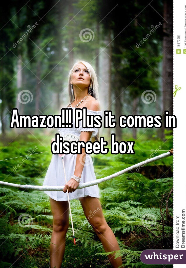 Amazon!!! Plus it comes in discreet box