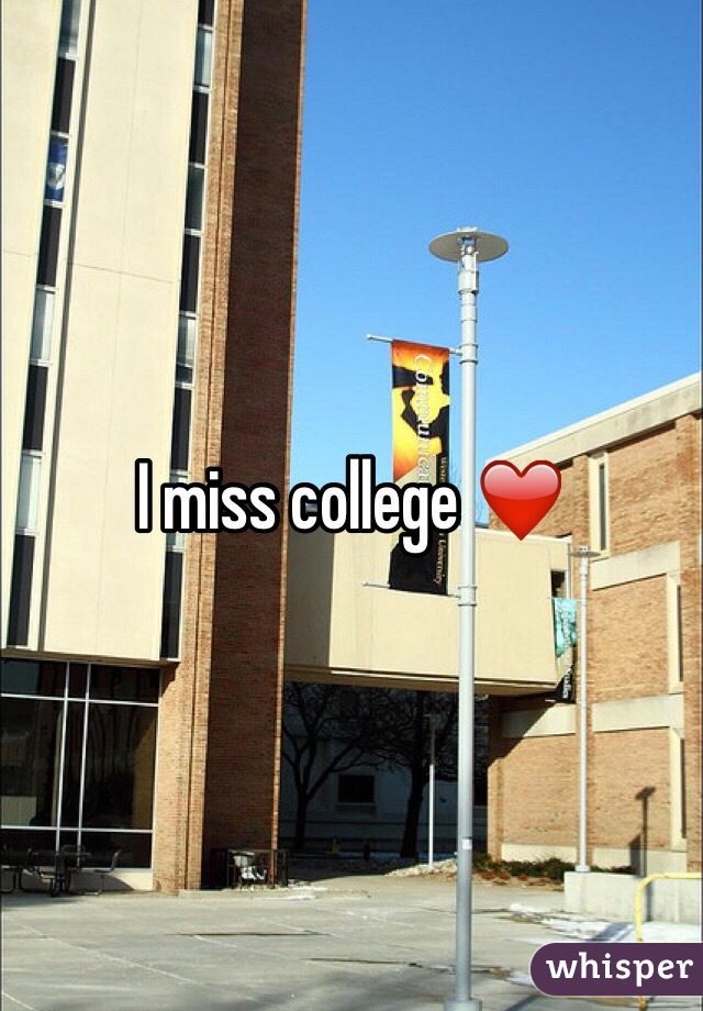 I miss college ❤️
