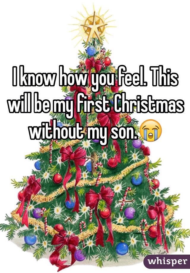 I know how you feel. This will be my first Christmas without my son.😭