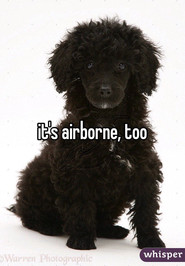 it's airborne, too
