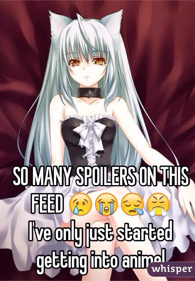 SO MANY SPOILERS ON THIS FEED 😢😭😪😤
I've only just started getting into anime!