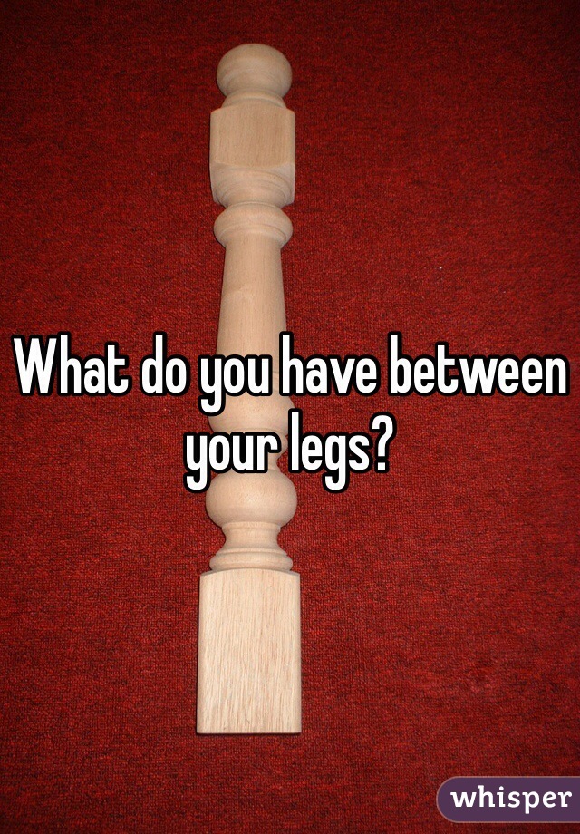 What do you have between your legs?