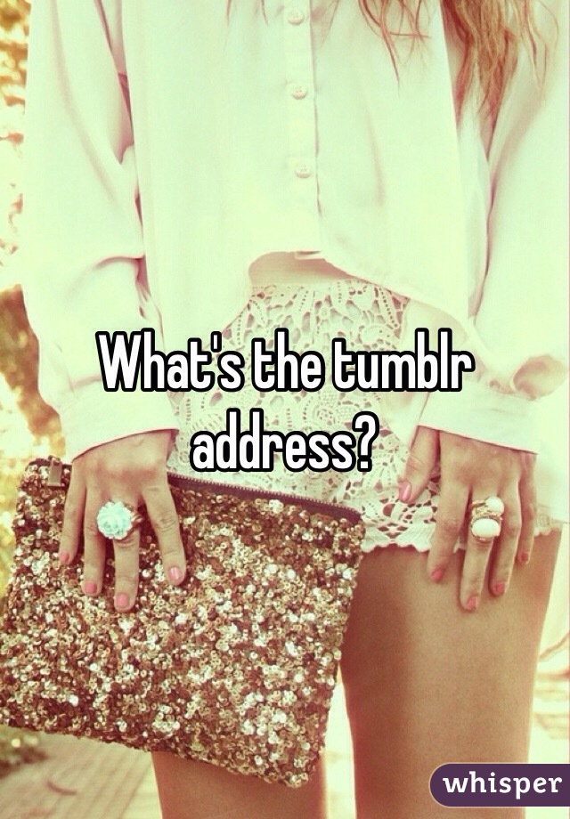 What's the tumblr address?