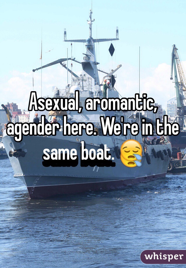 Asexual, aromantic, agender here. We're in the same boat. 😪