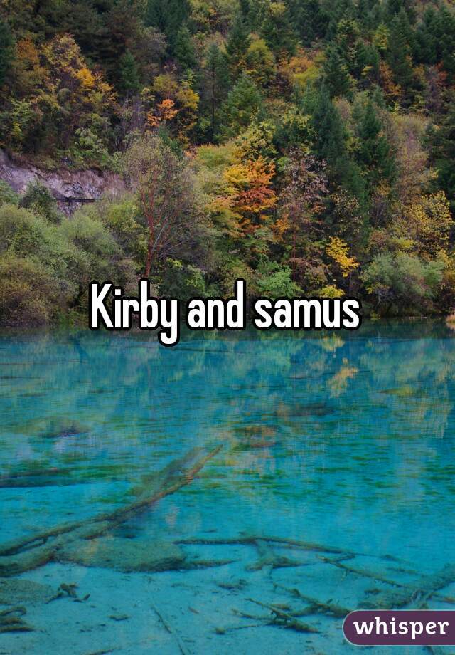 Kirby and samus