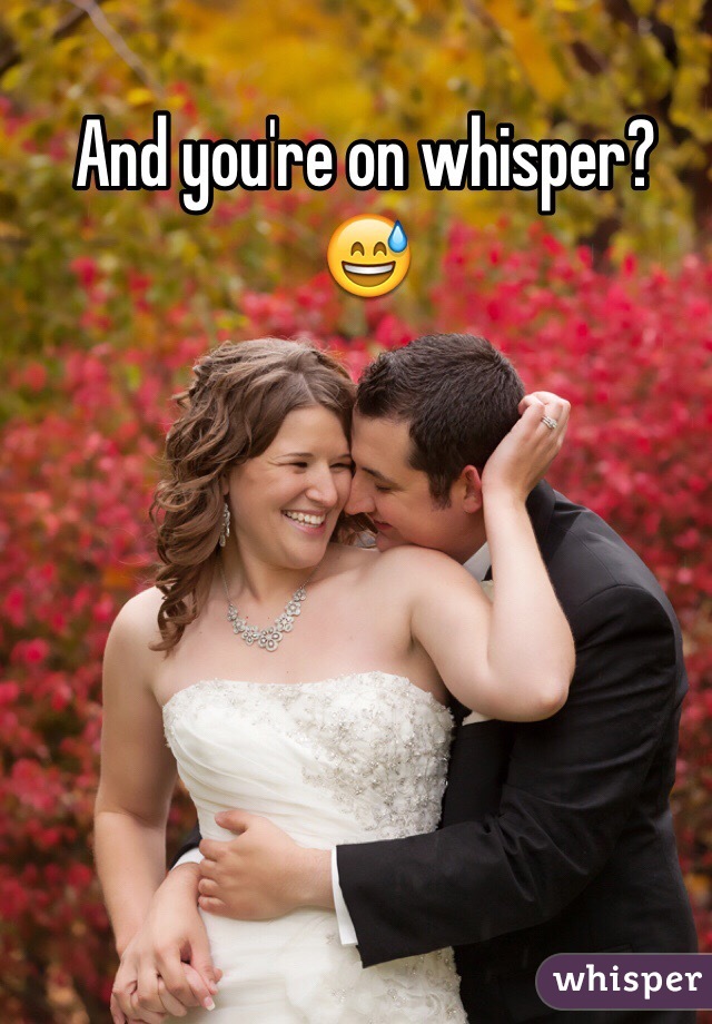 And you're on whisper?
😅