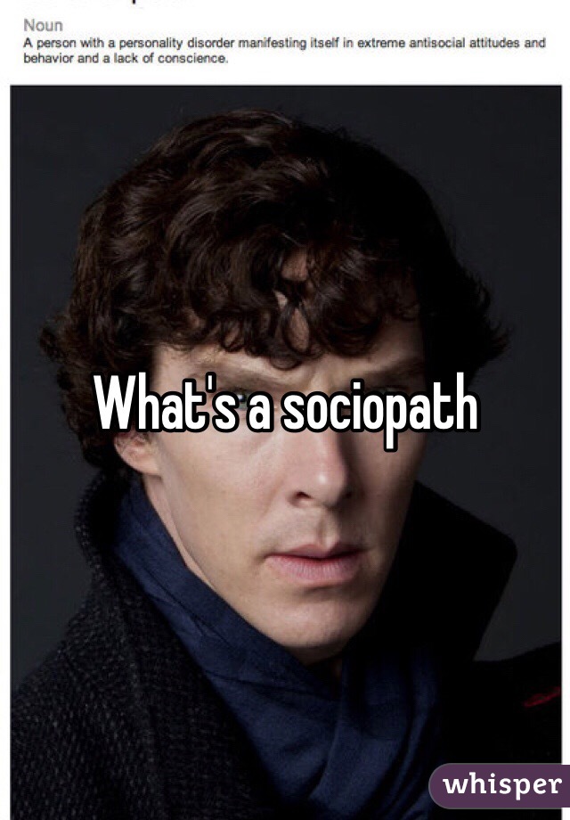 What's a sociopath 