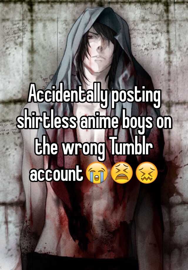 Shirtless Anime Boys on Tumblr