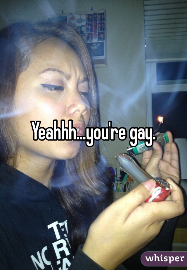 Yeahhh...you're gay.