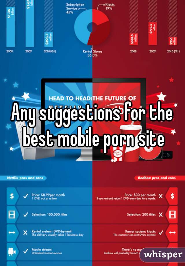 Any suggestions for the best mobile porn site