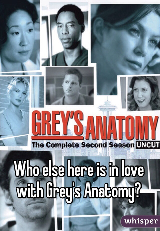 Who else here is in love with Grey's Anatomy?