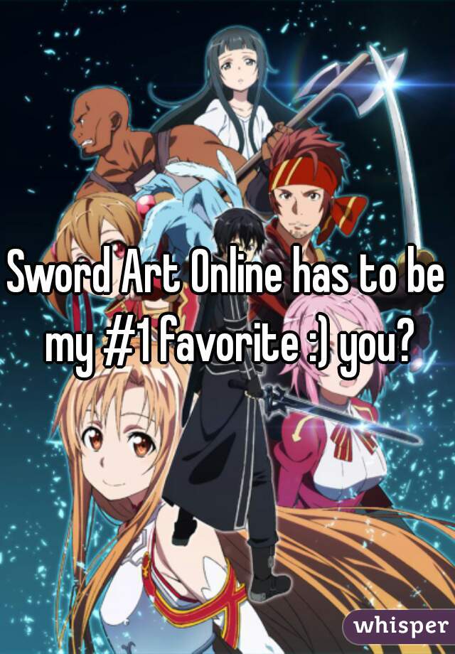 Sword Art Online has to be my #1 favorite :) you?