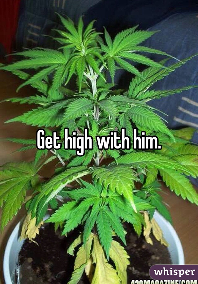 Get high with him.