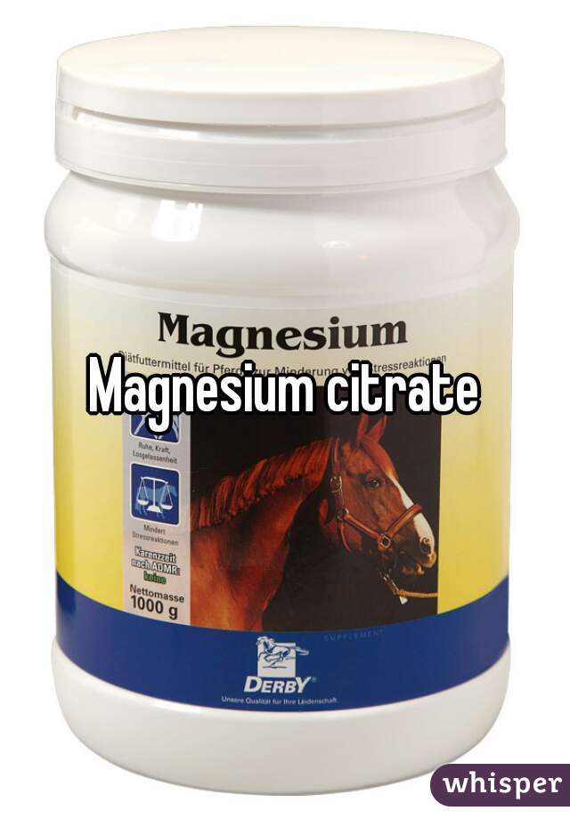 Magnesium citrate