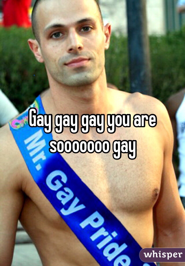 Gay gay gay you are sooooooo gay 