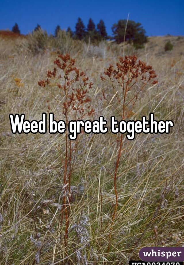 Weed be great together