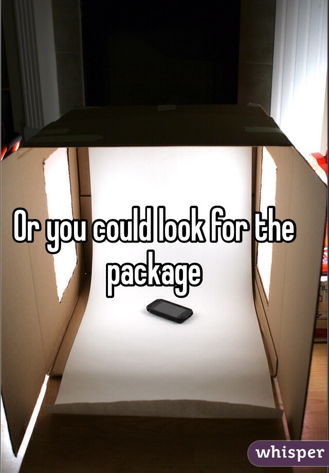 Or you could look for the package 