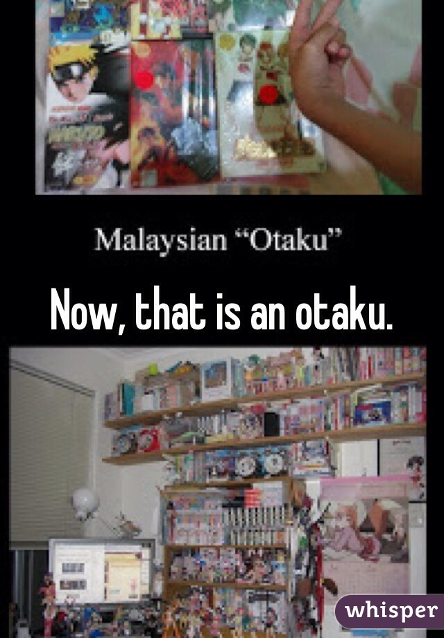 Now, that is an otaku.