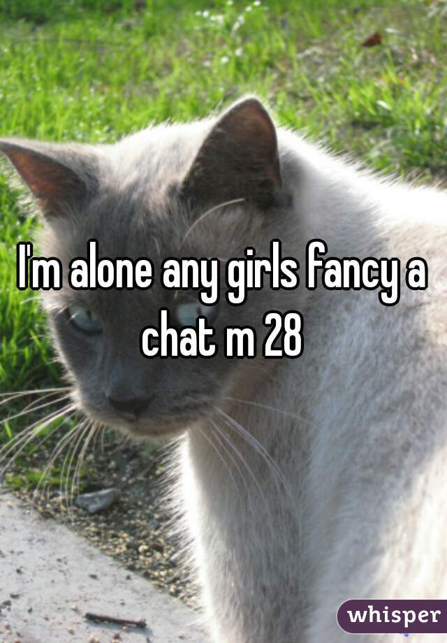 I'm alone any girls fancy a chat m 28 
