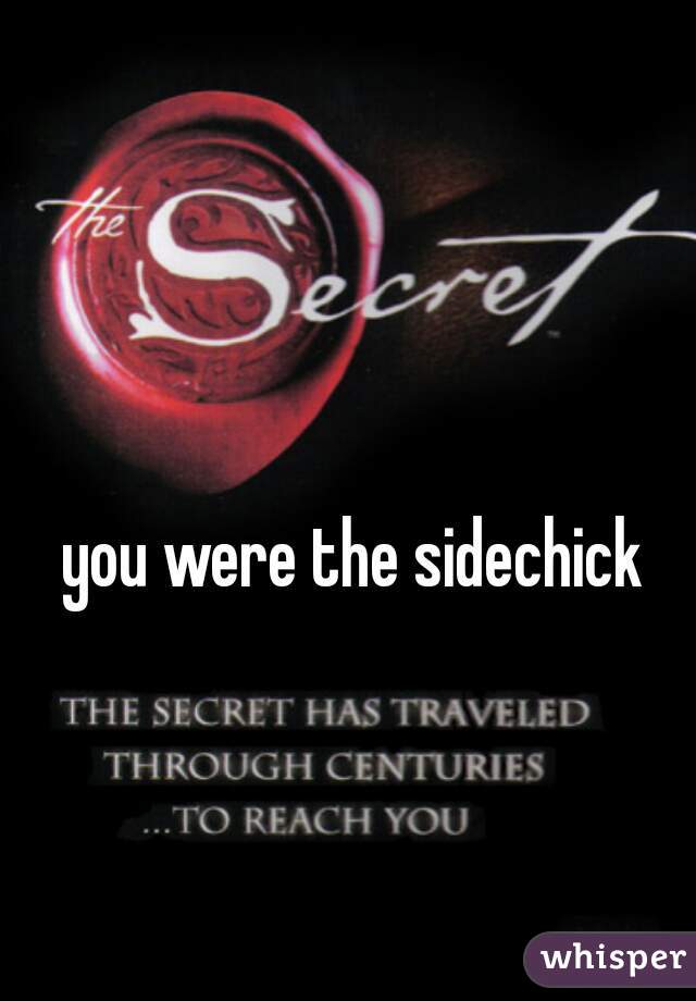 you were the sidechick