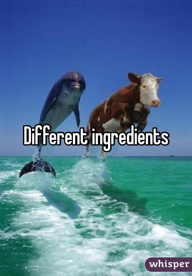 Different ingredients 