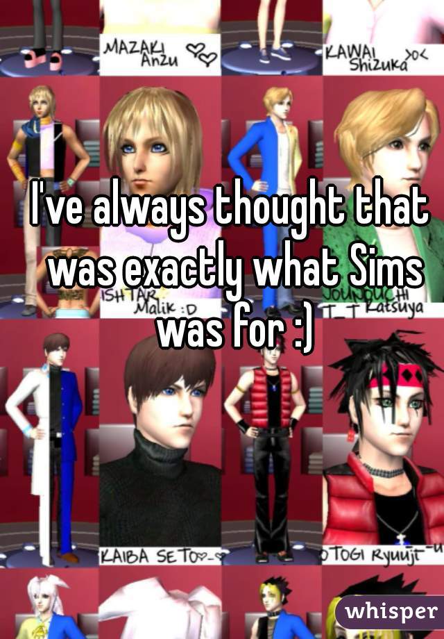 I've always thought that was exactly what Sims was for :)