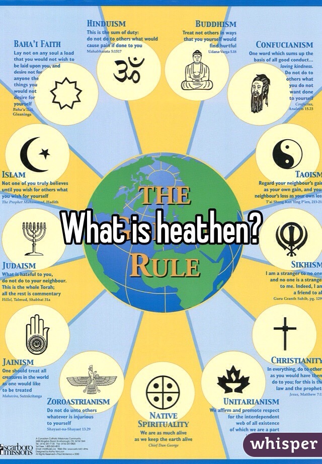 What is heathen?