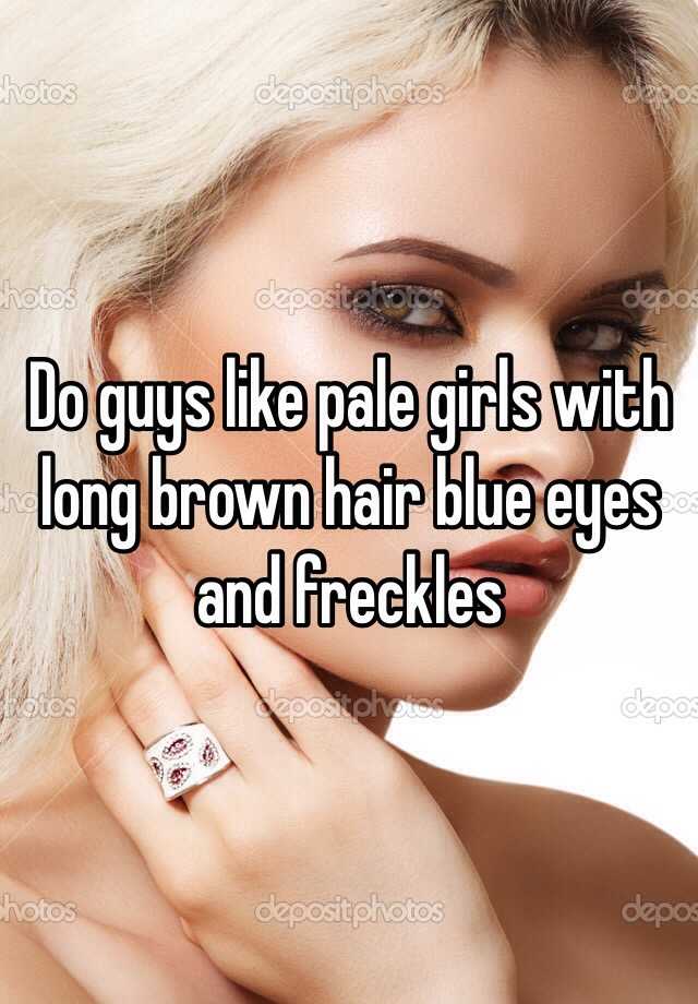 brown hair blue eyes pale skin and freckles