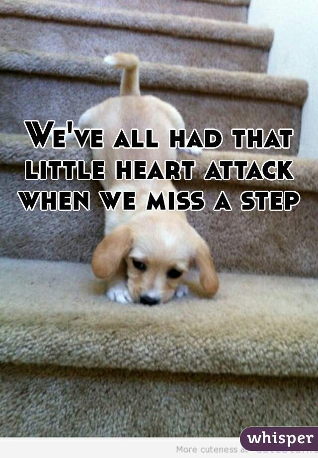 We've all had that little heart attack  when we miss a step 