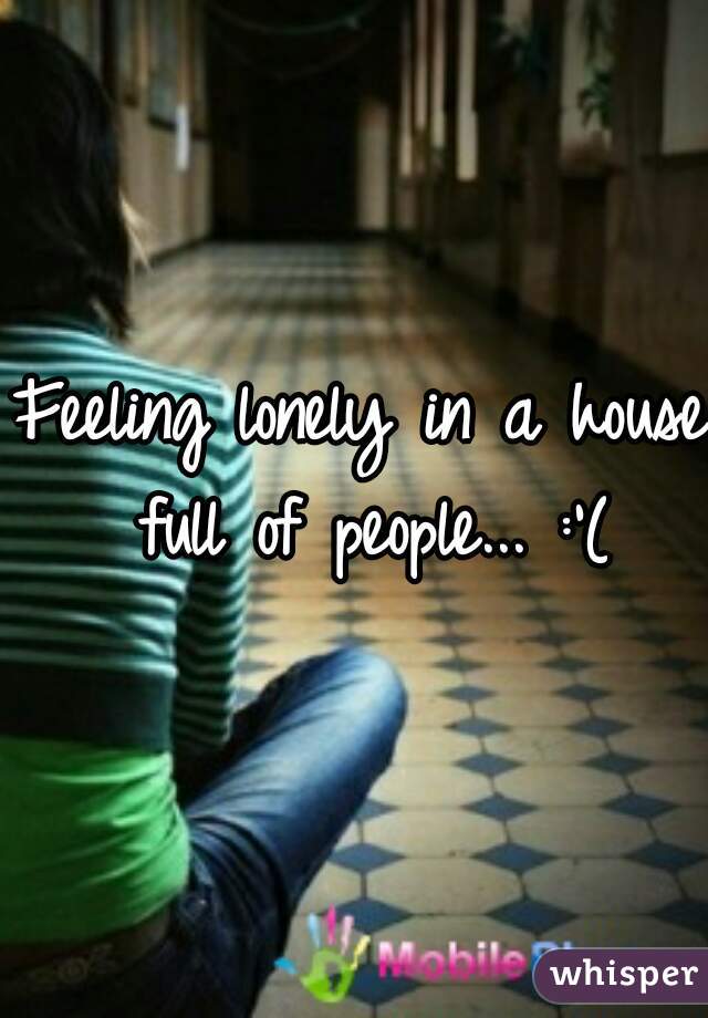 Feeling lonely in a house full of people... :'(