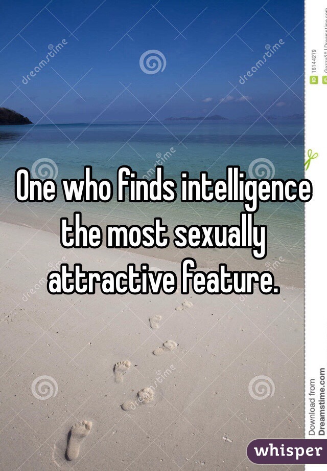 One who finds intelligence the most sexually attractive feature.
