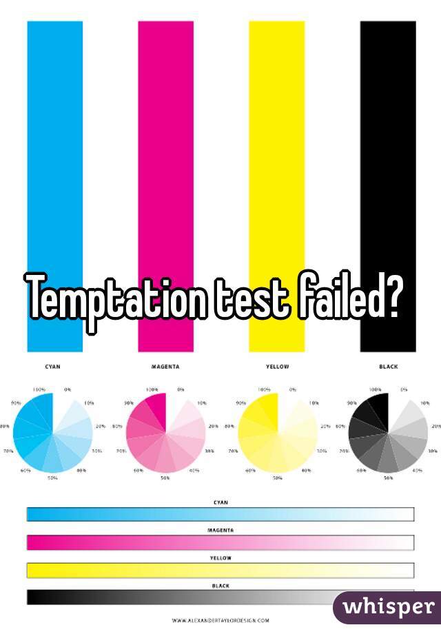 Temptation test failed? 