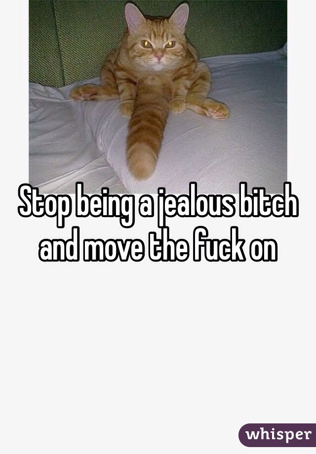 Stop being a jealous bitch and move the fuck on